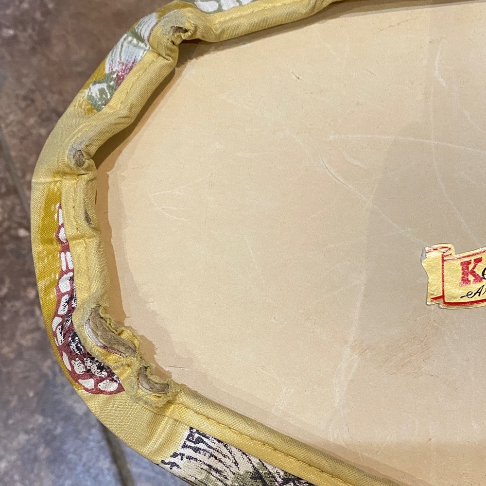 Seashell Patterned Yellow Sewing Storage Box - Picture 8 of 12